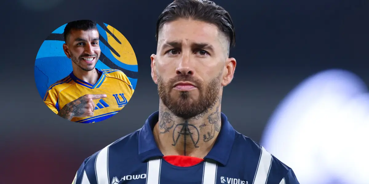 Sergio Ramos-Ángel Correa / Foto: Olé