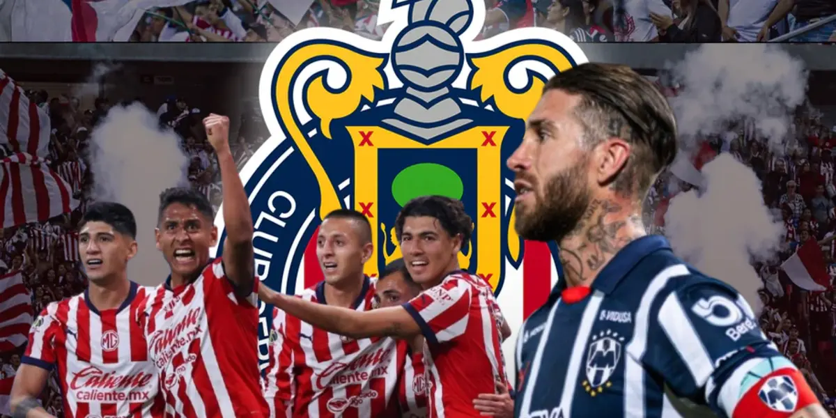 Sergio Ramos junto a futbolistas de Chivas / FOTO MEDIOTIEMPO