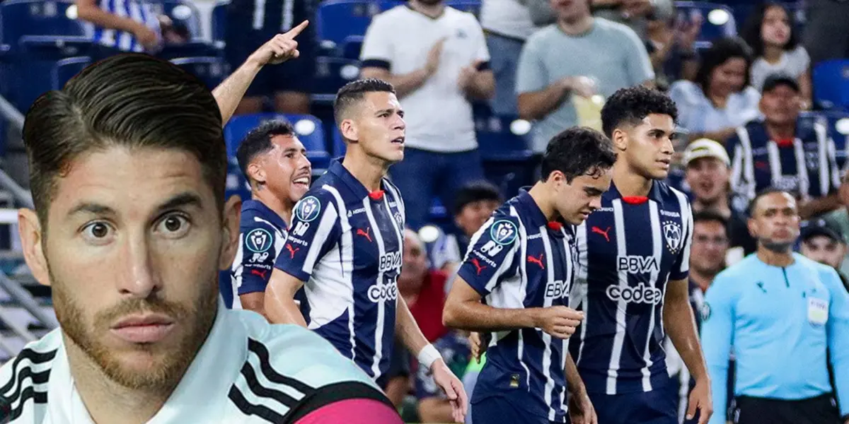 Sergio Ramos junto a futbolistas de Rayados / FOTO ESTO