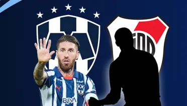 Sergio Ramos y silueta de entrenador/Foto Rayados.