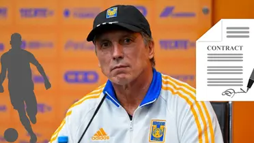 Siboldi en conferencia de prensa con los Tigres. Foto: En Juego Deportes