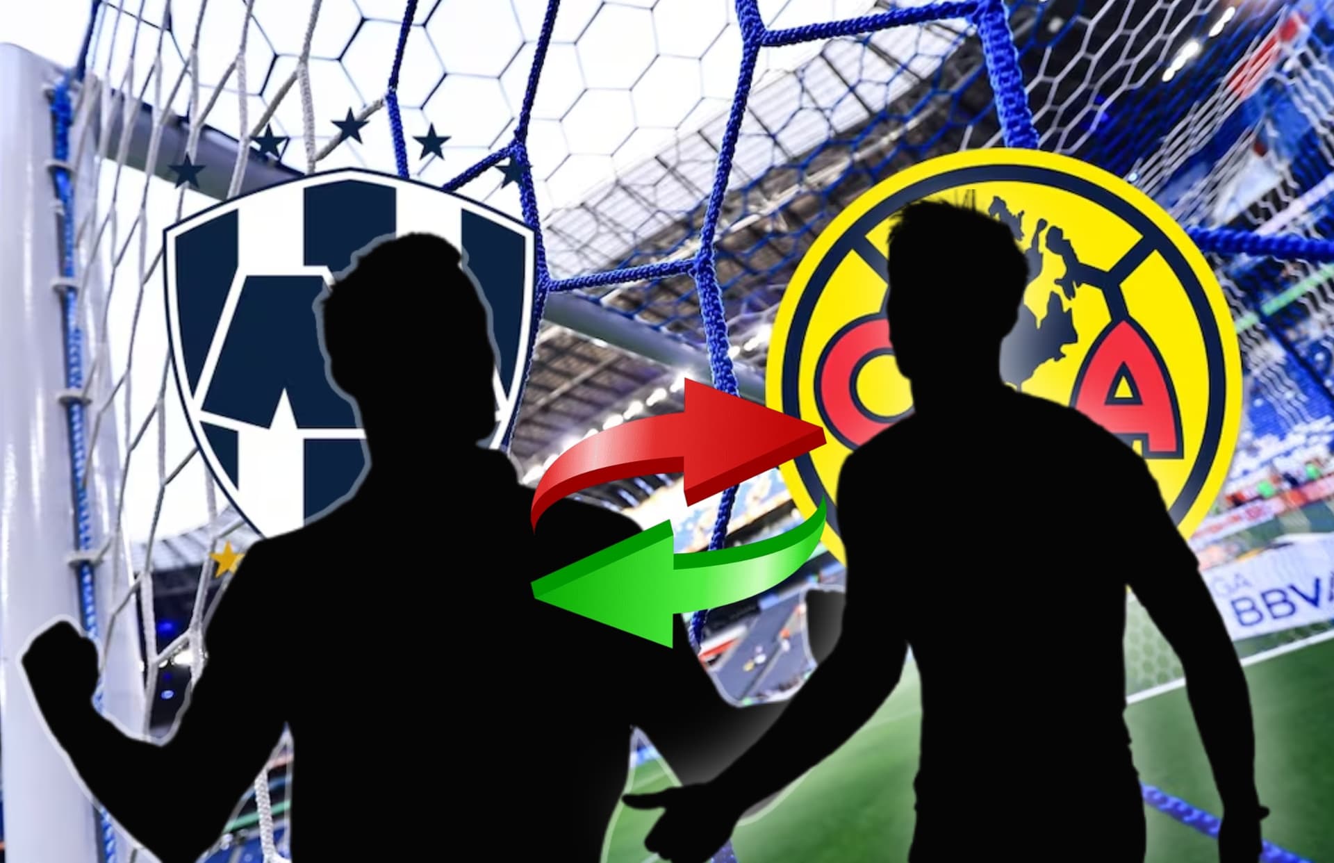 Silueta de dos futbolistas/Foto El Universal.
