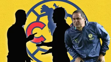 Silueta de dos hombres discutiendo y André Jardine/ Foto Ameshop.