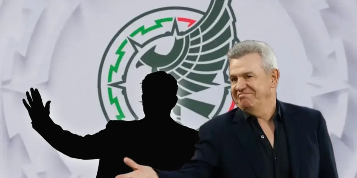 Silueta de entrenador y Javier Aguirre/Foto Cadena Noticias.