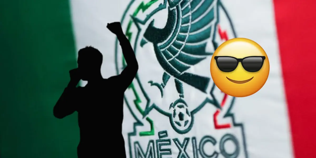Silueta de futbolista celebrando y emoji con lentes/ Foto Antena 2.