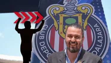 Silueta de futbolista con las manos arriba y Amaury Vergara sonriendo/Foto El Universal.