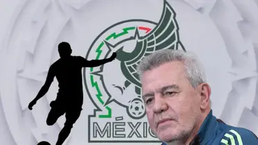 Silueta de futbolista pateando y Javier Aguirre/Foto Youtube.