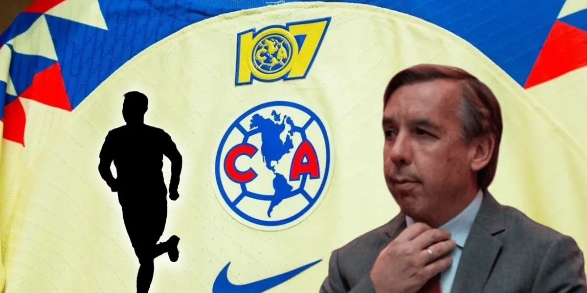 Silueta de futbolista y Emilio Azcárraga/ Foto TUDN.