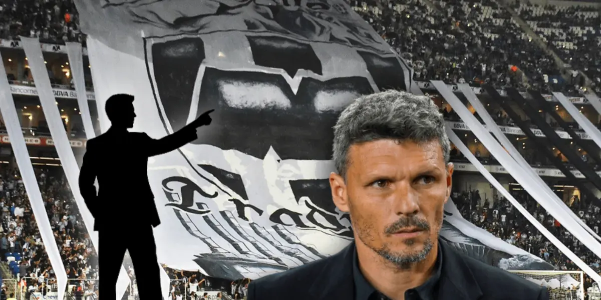 Silueta de hombre apuntando y Fernando Ortiz/ Foto Soy Fútbol.