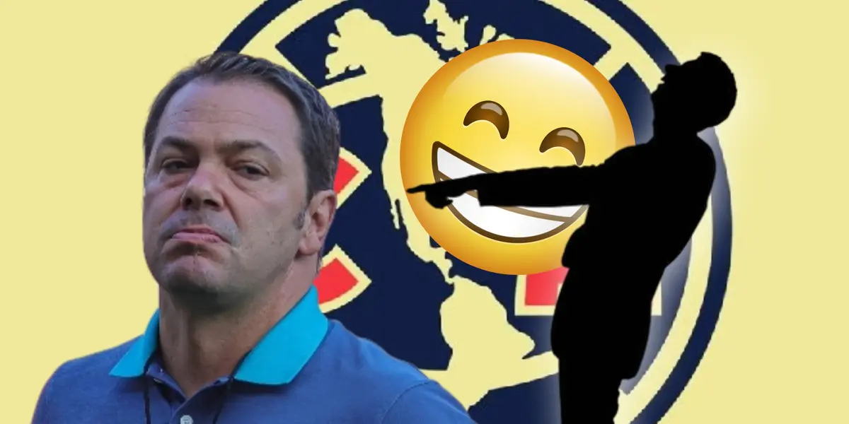 Silueta de hombre burlándose y emoji riendo/ Foto Footy Headlines.