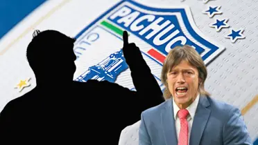 Silueta de Joaquín Papa y Matías Almeyda gritando/ Foto El Heraldo de León.
