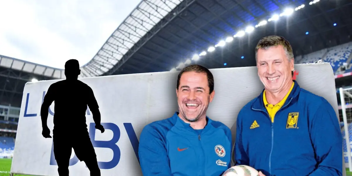 Silueta de jugador, André Jardine y Robert Siboldi/Foto Fútbol Total.