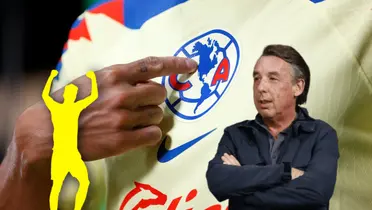 Silueta de jugador celebrando y Emilio Azcárraga/ Foto VAVEL.