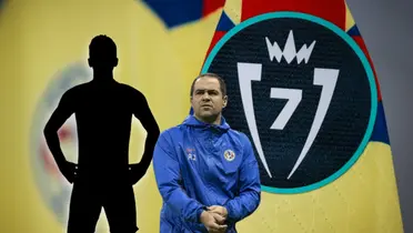 Silueta de jugador con manos en la cintura y André Jardine/Foto Récord.