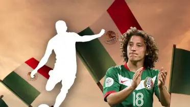 Silueta de jugador pateando balón y Andrés Guardado de joven/Foto Hotel Princess.