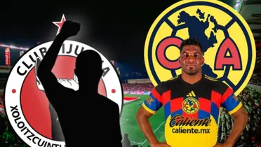 Silueta de jugador, Raúl Zúñiga a su lado/ Foto TV Azteca.