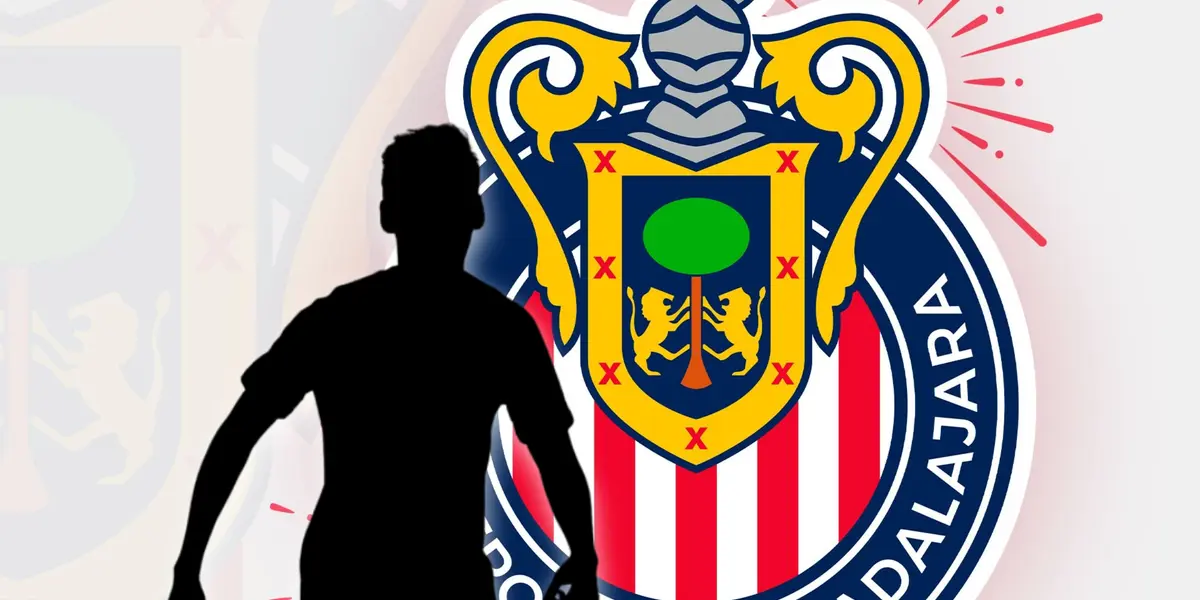 Silueta de Raúl López y escudo del Guadalajara detrás/Foto Selección Nacional.