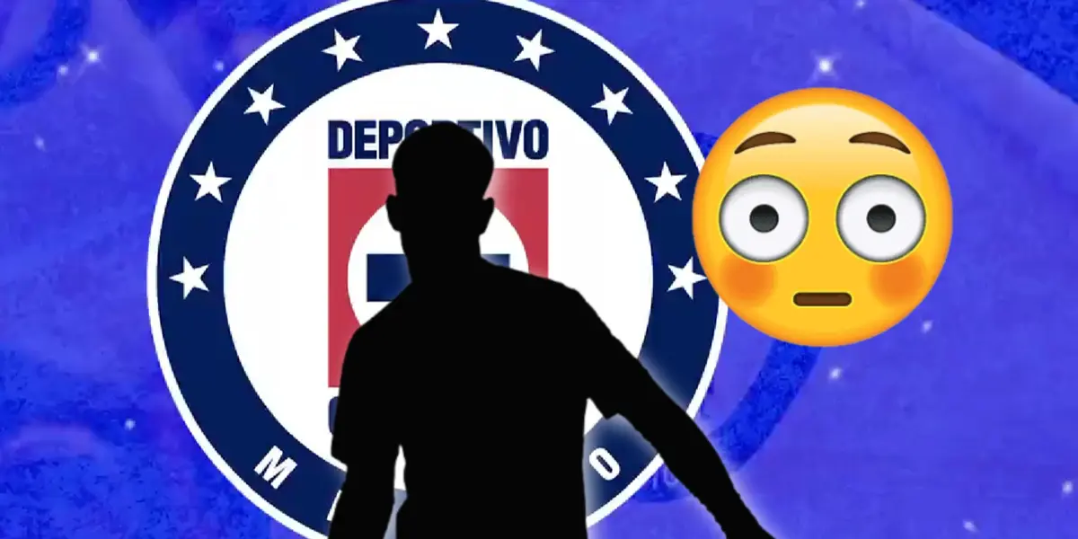 Sombra de Omar Campos y emoji apenado/Foto Cruz Azul.