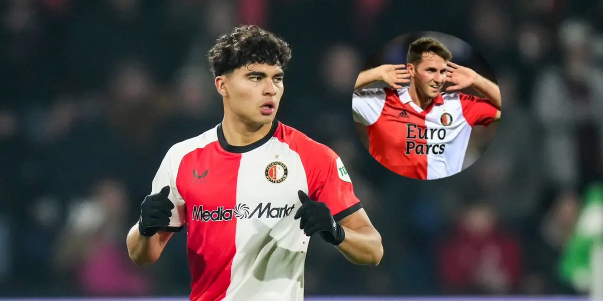 Stephano Carrillo y Santiago Giménez/ Foto Feyenoord.