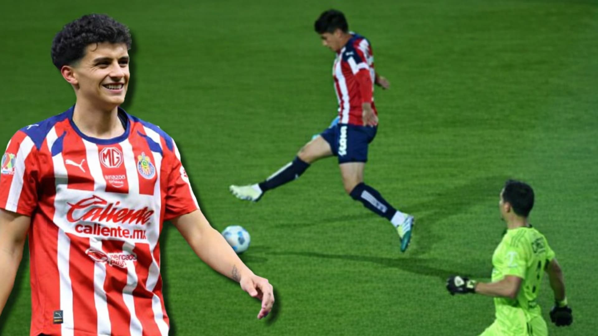 Una de las grandes figuras no supo colocar bien el balón.