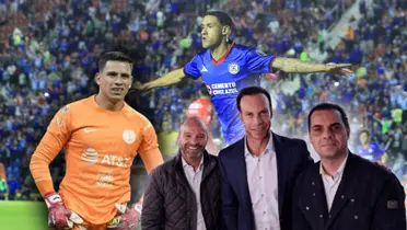 Uriel Antuna celebrando, Luis Malagón y comentaristas de TV Azteca/ Foto VAVEL.