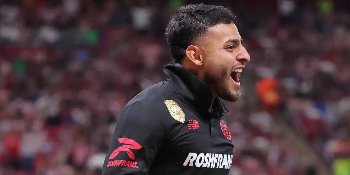 Vega tras gol. Foto: Toluca