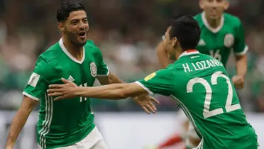 Vela y Lozano con el Tri. Foto: Claro Sports
