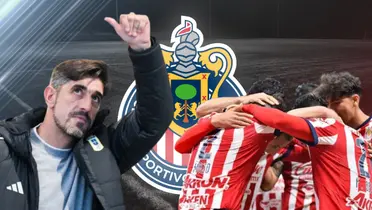 Veljko Paunovic junto a futbolistas de Chivas / FOTO POSTA DEPORTES