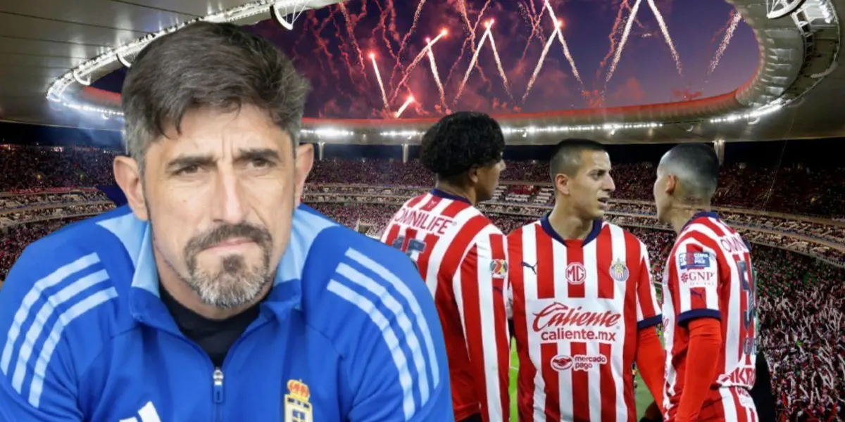 Veljko Paunovic junto a futbolistas de Chivas / FOTO REAL OVIEDO