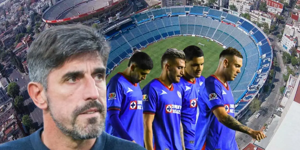 Veljko Paunovic junto a futbolistas de Cruz Azul / FOTO RÉCORD