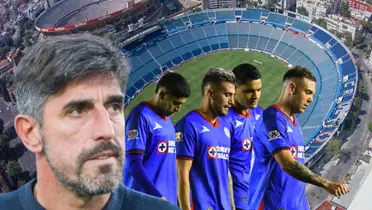 Veljko Paunovic junto a futbolistas de Cruz Azul / FOTO RÉCORD