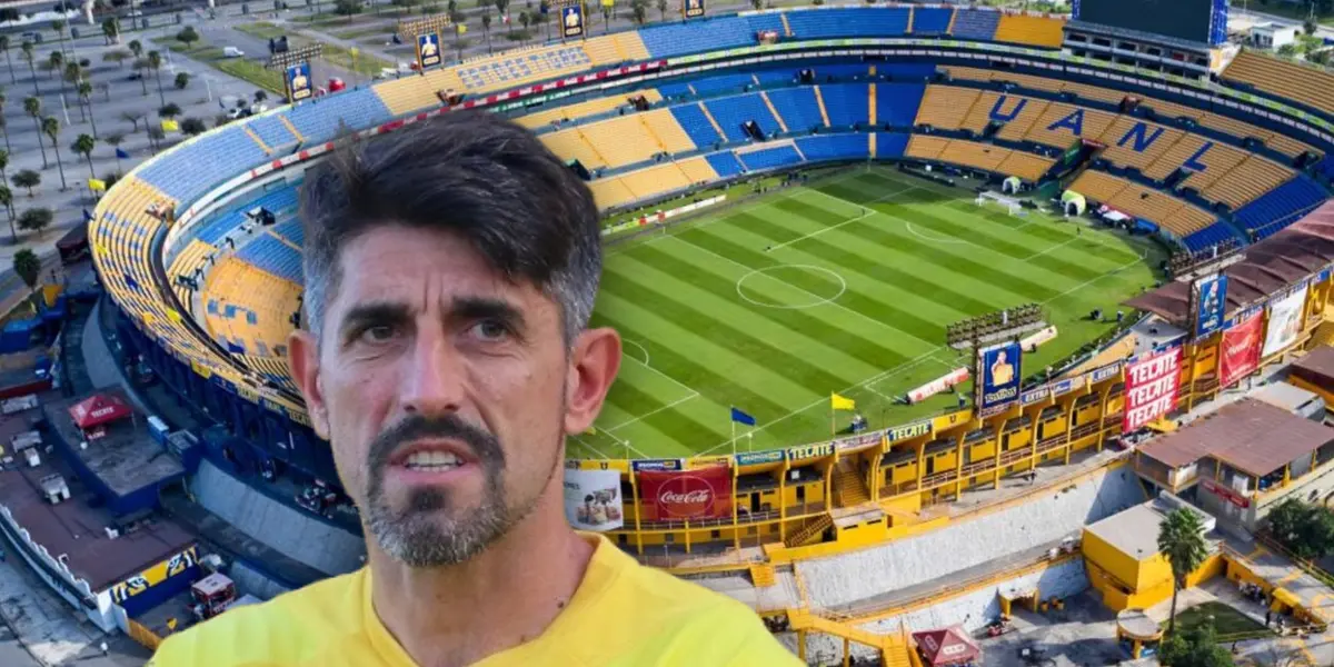 Veljko Paunovic y de fondo el Estadio de Tigres/ Foto Diario AS.