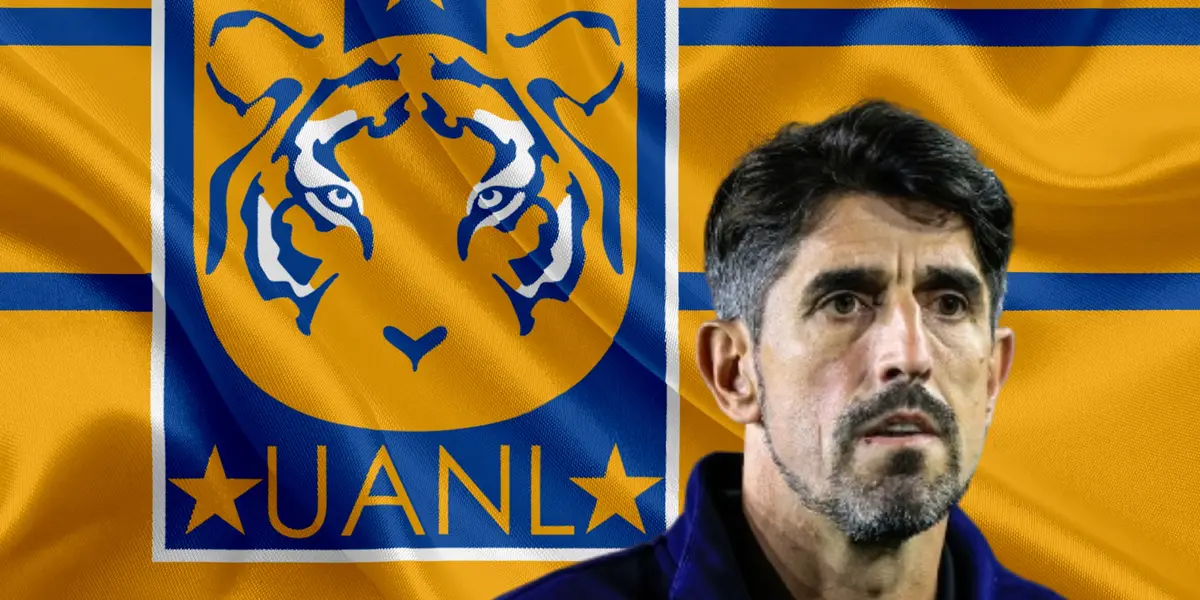 Veljko Paunovic y escudo de Tigres/Foto Besthqwallpapers.