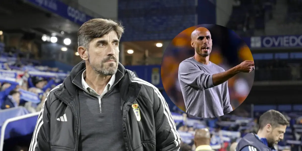 Veljko Paunovic y Guido Pizarro/Foto La Nueva España.