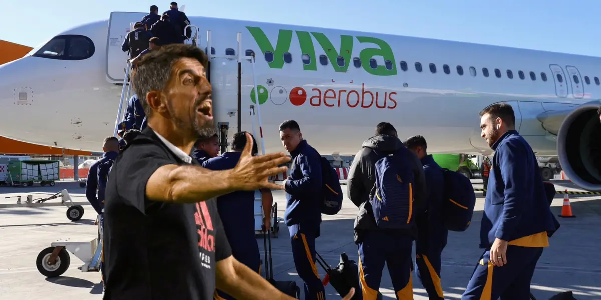 Veljko Paunovic y jugadores abordando avión/Foto Tigres.