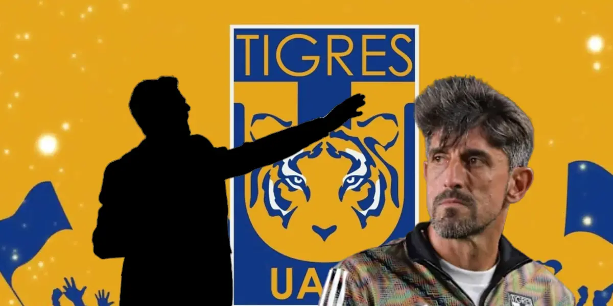 Veljko Paunovic y silueta de entrenador con mano arriba/Foto Hinos.