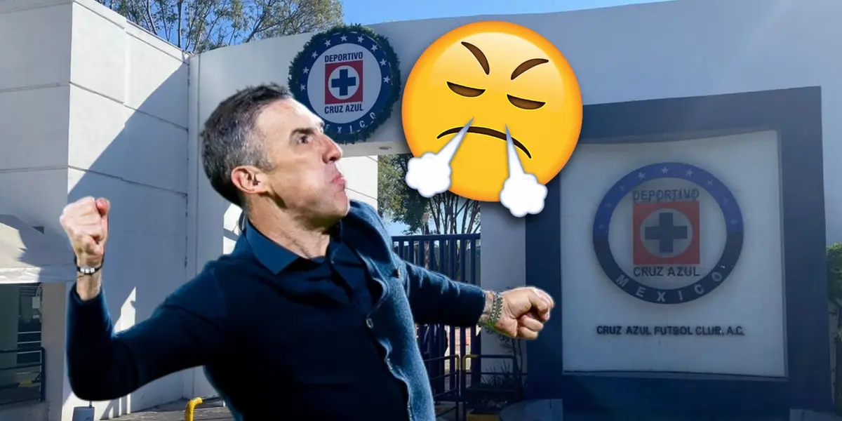 Vicente Sánchez haciendo gestos, emoji de enojado y La Noria/ Foto Telediario.