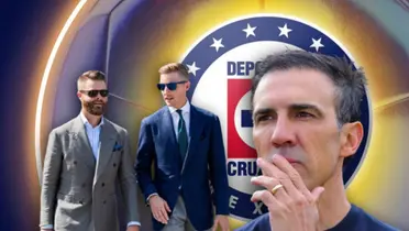 Vicente Sánchez y personas de traje/ Foto ESPN.