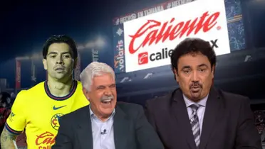 Víctor Dávila, Ricardo Ferretti riendo y Hugo Sánchez hablando/Foto Impacto Visual.