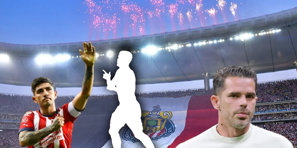 Víctor Guzmán, Fernando Gago y silueta de futbolista/ Foto Excélsior.