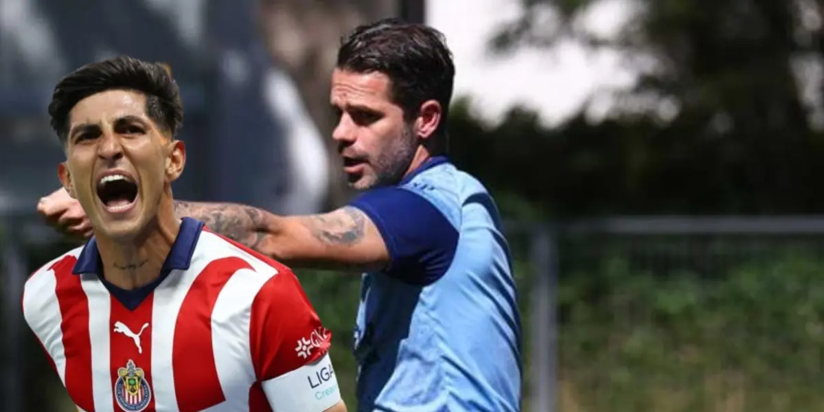 Víctor Guzmán junto a Fernando Gago / FOTO X