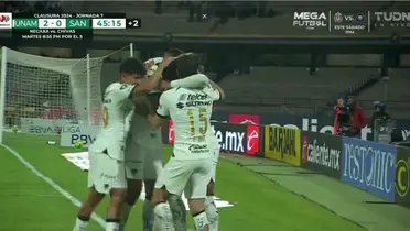 VIDEO | Antes del MT, Pumas ya lo gana 2 por 0, Santos ni con Ambriz puede