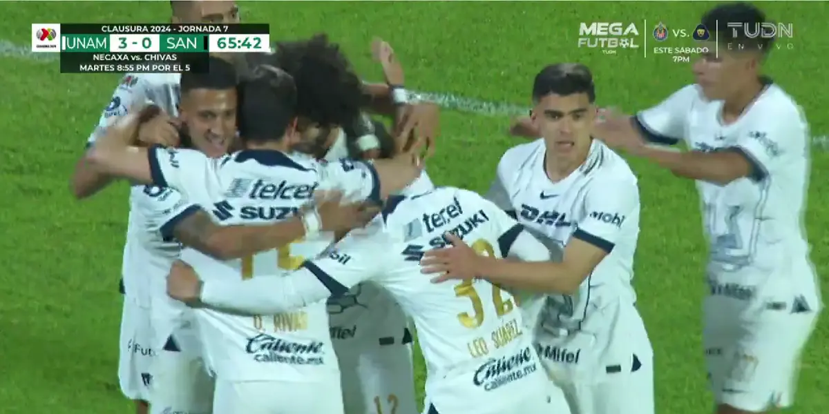 VIDEO | Sin llorar americanistas, Leo Suárez ya anotó y Pumas gana 3-0 a Santo