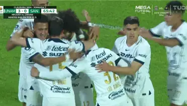 VIDEO | Sin llorar americanistas, Leo Suárez ya anotó y Pumas gana 3-0 a Santos