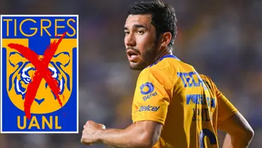 Vigón en partido con Tigres. Foto: Excélsior