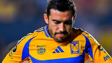 Vigón tras su gol. Foto: Tigres
