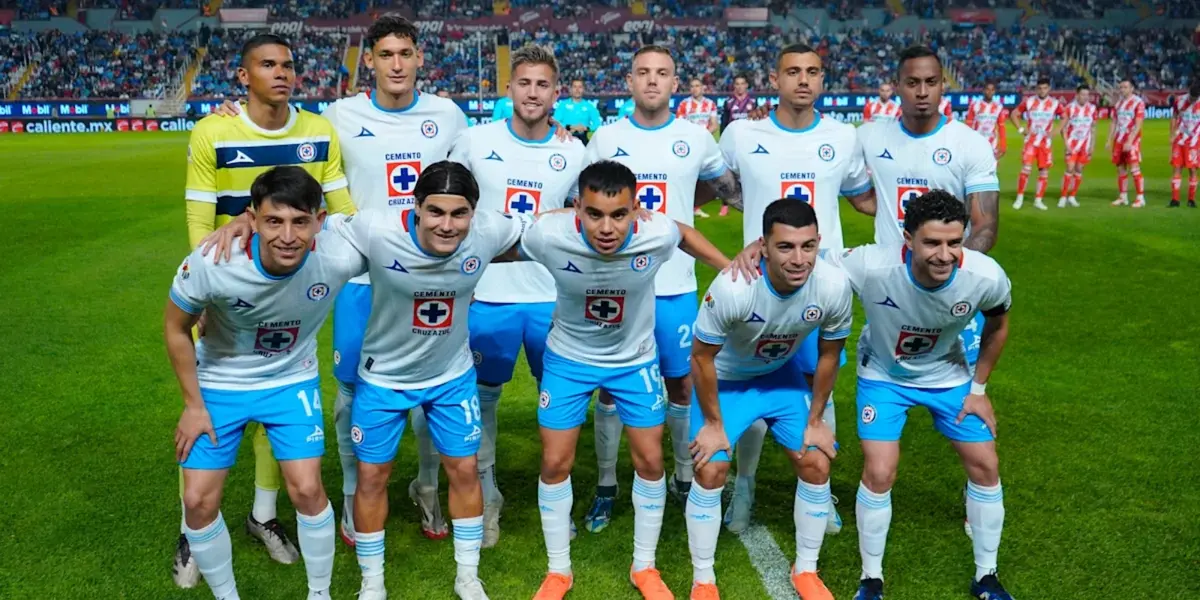 XI inicial de Cruz Azul ante Necaxa / FOTO 90 MIN