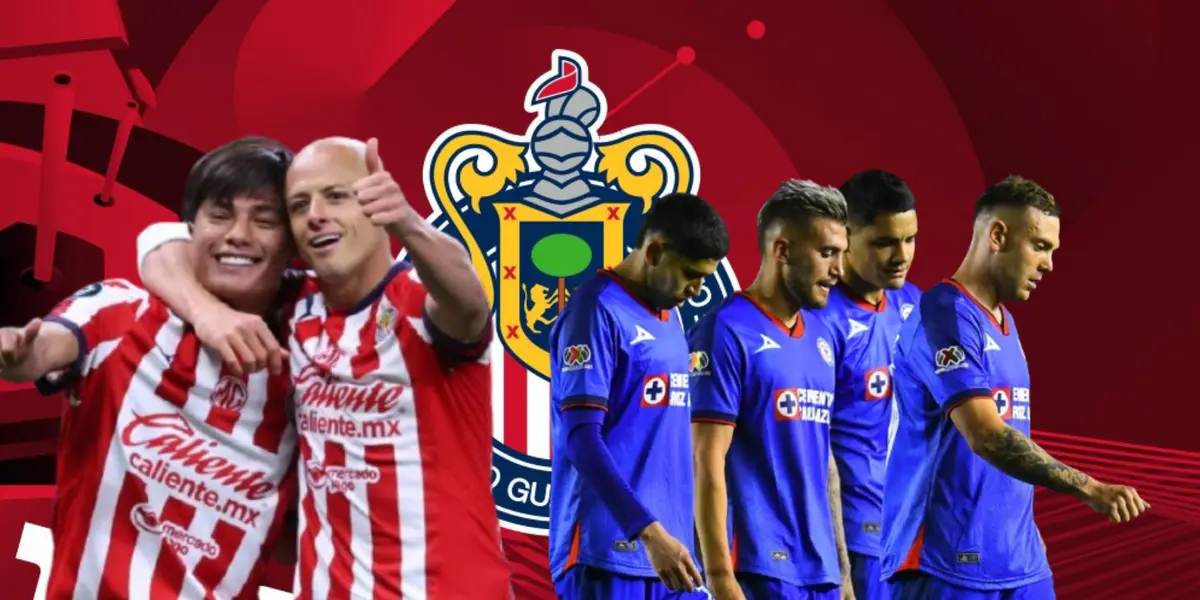 Yael Padilla y Javier Hernández junto a futbolistas de Cruz Azul / FOTO TV AZTECA