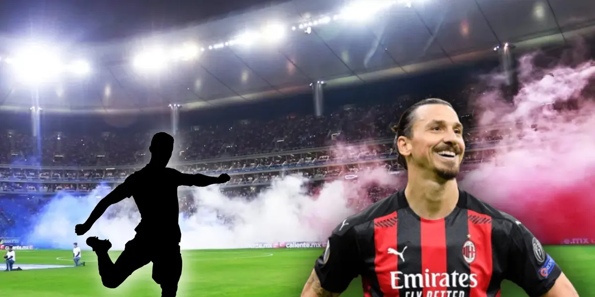 Zlatan Ibrahimovic y silueta de jugador/ Foto Rebaño Pasión.