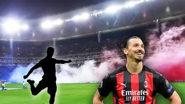 Zlatan Ibrahimovic y silueta de jugador/ Foto Rebaño Pasión.